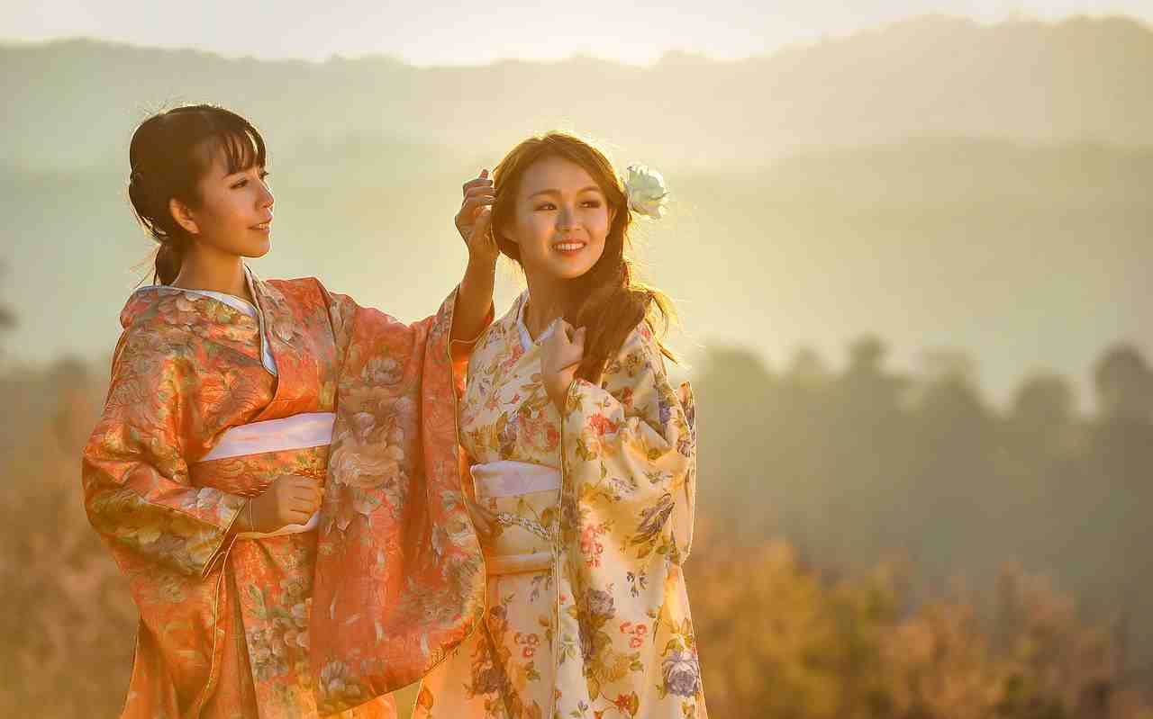 asie, kimono, geisha